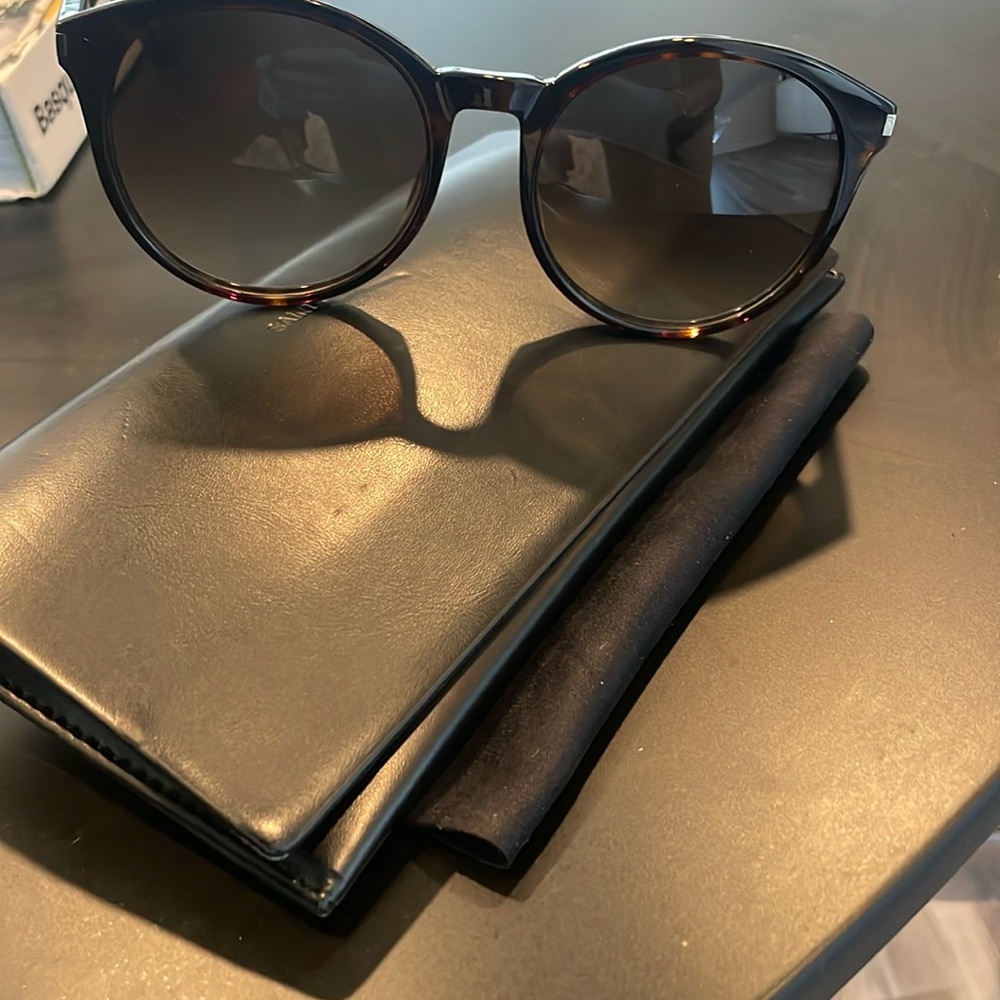 Saint Laurent Black Sunglasses with Case